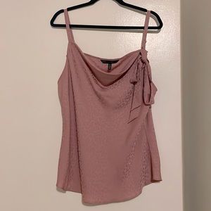 White House Black Market XL Pink Cheetah Print with Bow Dress Cami